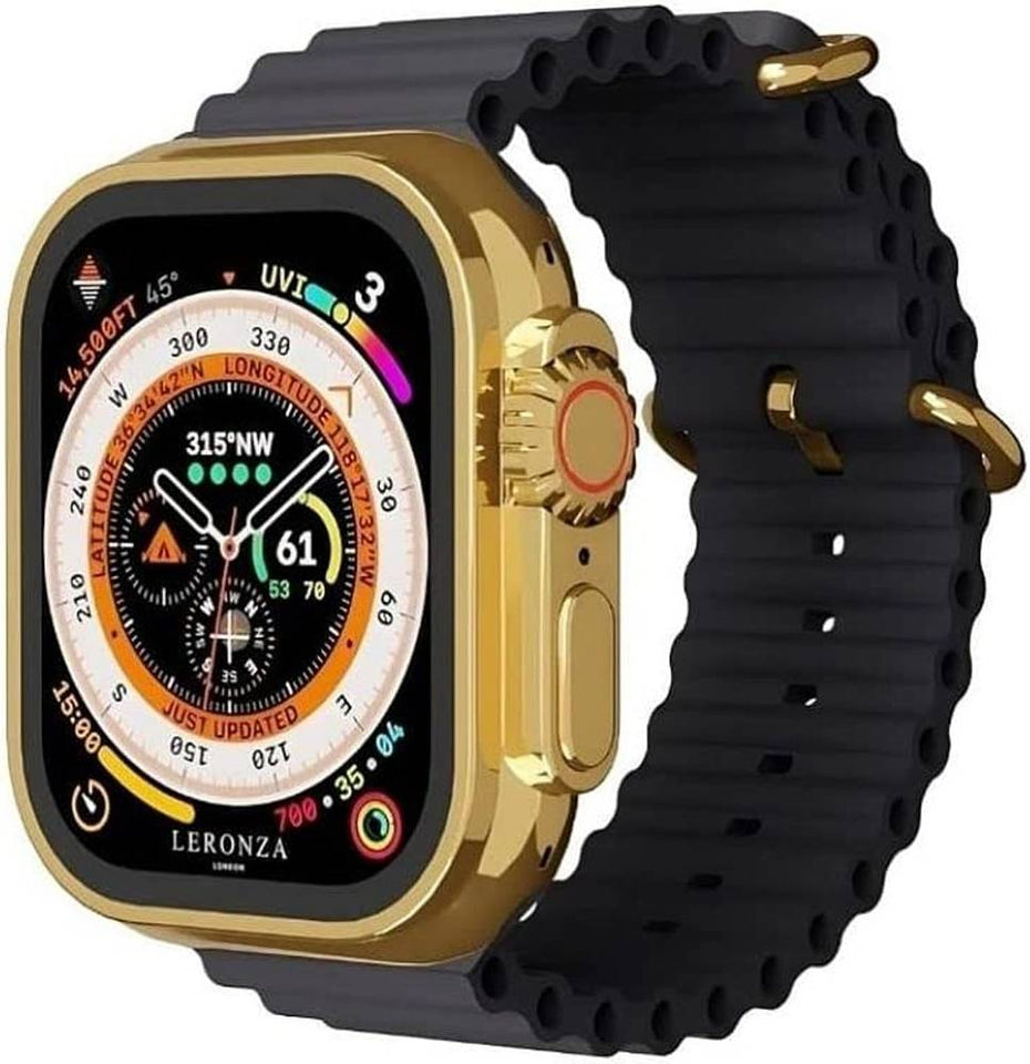 G9 Ultra Pro Smart Watch (golden edition) With 3 Straps